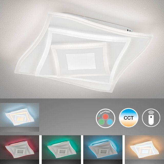 FISCHER & HONSEL Deckenleuchte Hero, CCT - über Fernbedienung, LED fest integriert, warmweiß - kaltweiß, langlebige LED, dimmbar FISCHER & HONSEL Deckenleuchte Hero, CCT - über Fernbedienung, LED fest integriert, warmweiß - kaltweiß, langlebige LED, dimmbar von FISCHER & HONSEL