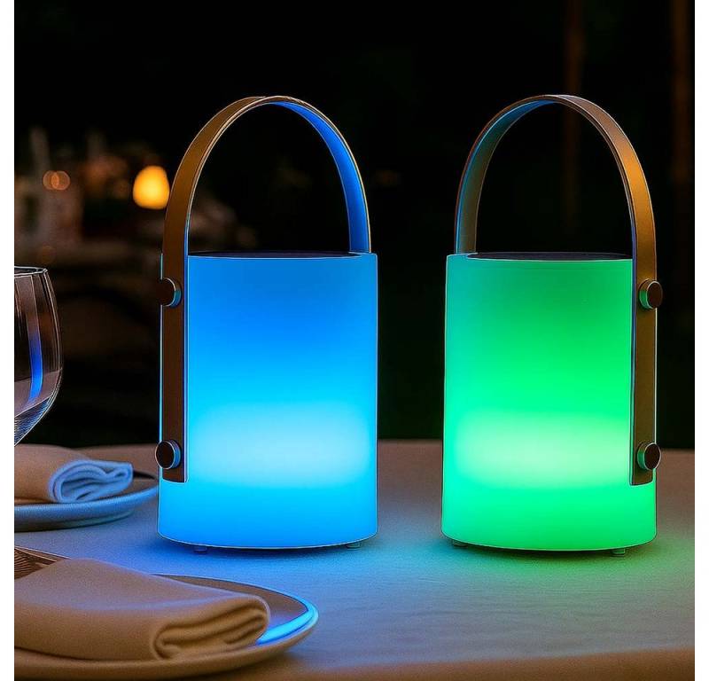 FISCHER & HONSEL LED Solarleuchte, LED-Leuchtmittel fest verbaut, Warmweiß, Farbwechsel, Außen Tischlampe Solarleuchte dimmbar Fernbedienung RGB LED 2er Set FISCHER & HONSEL LED Solarleuchte, LED-Leuchtmittel fest verbaut, Warmweiß, Farbwechsel, Außen Tischlampe Solarleuchte dimmbar Fernbedienung RGB LED 2er Set von FISCHER & HONSEL