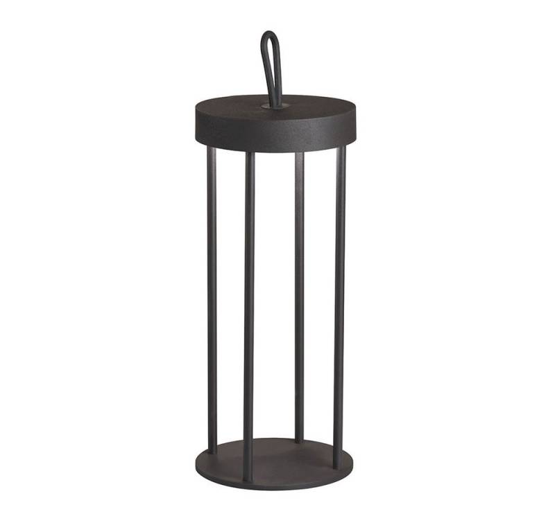FISCHER & HONSEL LED Tischleuchte, LED-Leuchtmittel fest verbaut, Warmweiß, Tischleuchte Außenleuchte LED Dimmbar Akku IP54 H 36 cm Gartenleuchte von FISCHER & HONSEL