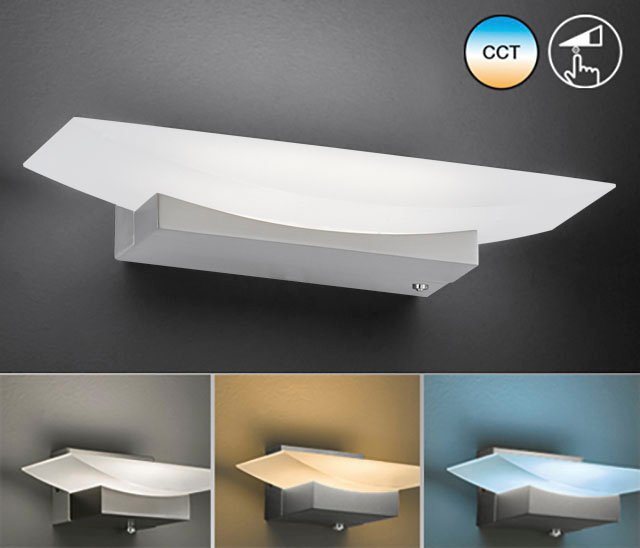 FISCHER & HONSEL LED Wandleuchte Bowl TW, Dimmfunktion, LED fest integriert, warmweiß - kaltweiß von FISCHER & HONSEL