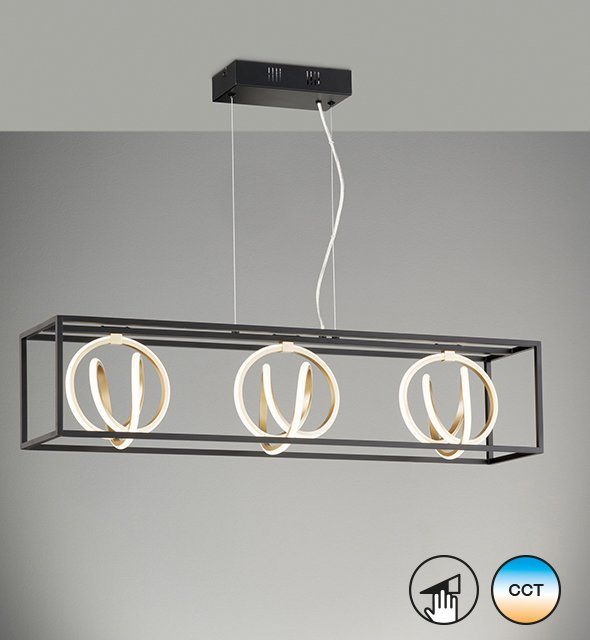 FISCHER & HONSEL Pendelleuchte Gisi, CCT - über Fernbedienung, LED fest integriert, warmweiß - kaltweiß FISCHER & HONSEL Pendelleuchte Gisi, CCT - über Fernbedienung, LED fest integriert, warmweiß - kaltweiß von FISCHER & HONSEL