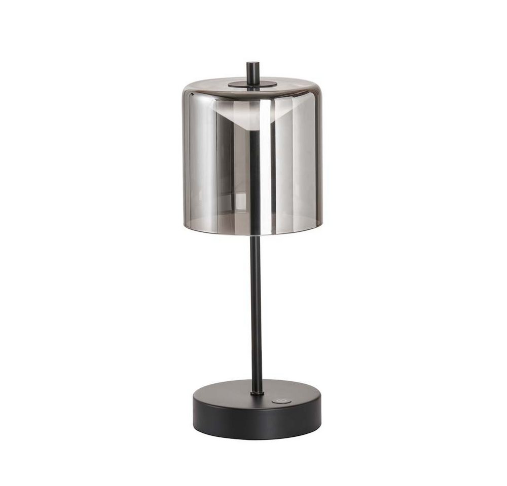 FISCHER & HONSEL Schreibtischlampe, Tischleuchte Beistelllampe Nachttischlampe Akku LED Dimmbar Schwarz H von FISCHER & HONSEL