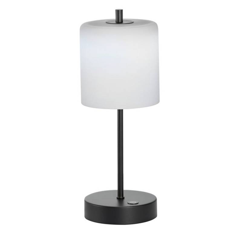 FISCHER & HONSEL Schreibtischlampe, LED-Leuchtmittel fest verbaut, Kaltweiß, Warmweiß, Neutralweiß, Tageslichtweiß, Farbwechsel, LED Tischleuchte Beistelllampe sandschwarz Touchdimmer Akku H 34,5 cm von FISCHER & HONSEL