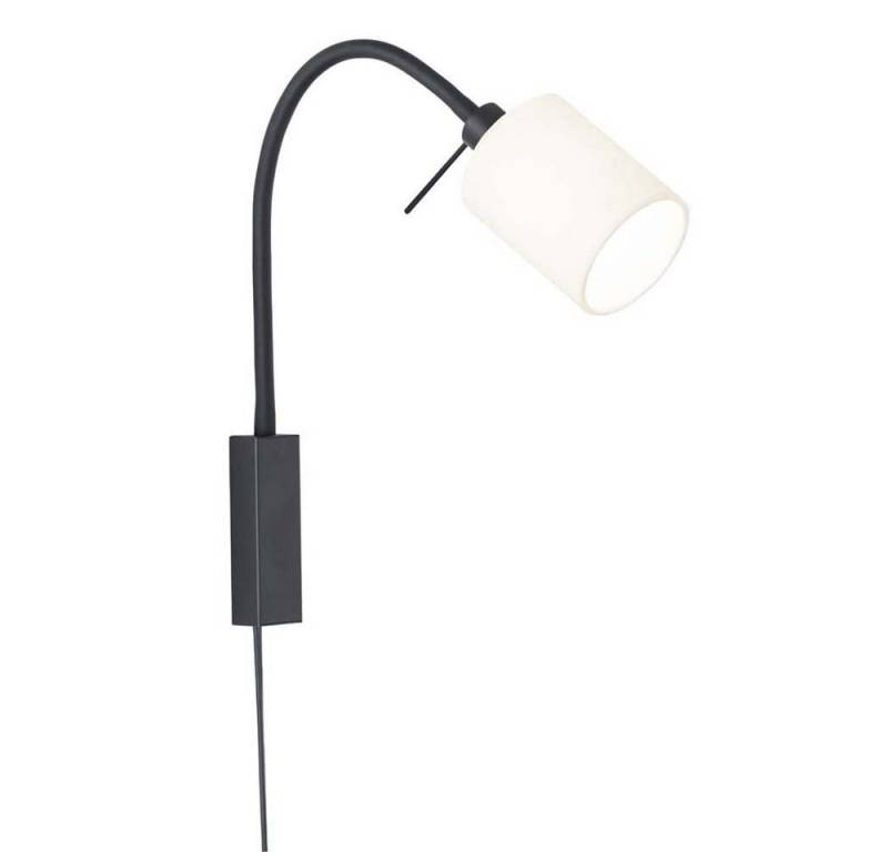 FISCHER & HONSEL Wandleuchte, Leuchtmittel nicht inklusive, Wandleuchte Bettleuchte Wandlampe Schlafzimmerlampe beweglich Textil von FISCHER & HONSEL