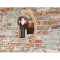 Wandleuchte yara Design Maritim - Taulampe mit Seil Höhe 30 cm von FISCHER & HONSEL