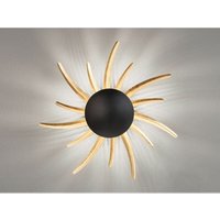 Fischer&honsel - led Wandleuchte sol Schwarz / Gold mit Schalter, ø 45cm Fischer&honsel - led Wandleuchte sol Schwarz / Gold mit Schalter, ø 45cm von FISCHER & HONSEL