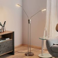 [GEBRAUCHT] B-Ware Fischer & Honsel Led Stehleuchte Stehlampe Lampe Pool Tw, Zweiflammig, Nickel von FISCHER & HONSEL