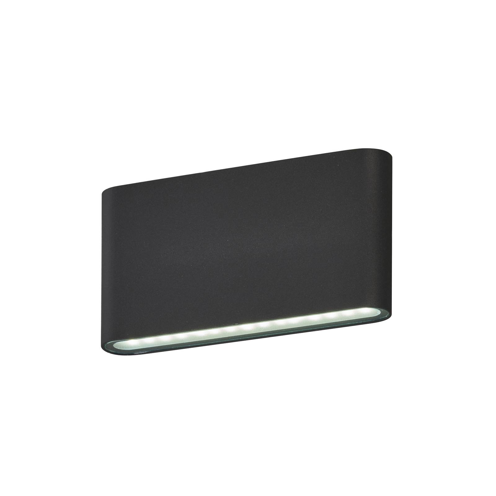 LED-Außenwandleuchte Scone, schwarz, Breite 17,5 cm, 2-flg. von FISCHER & HONSEL