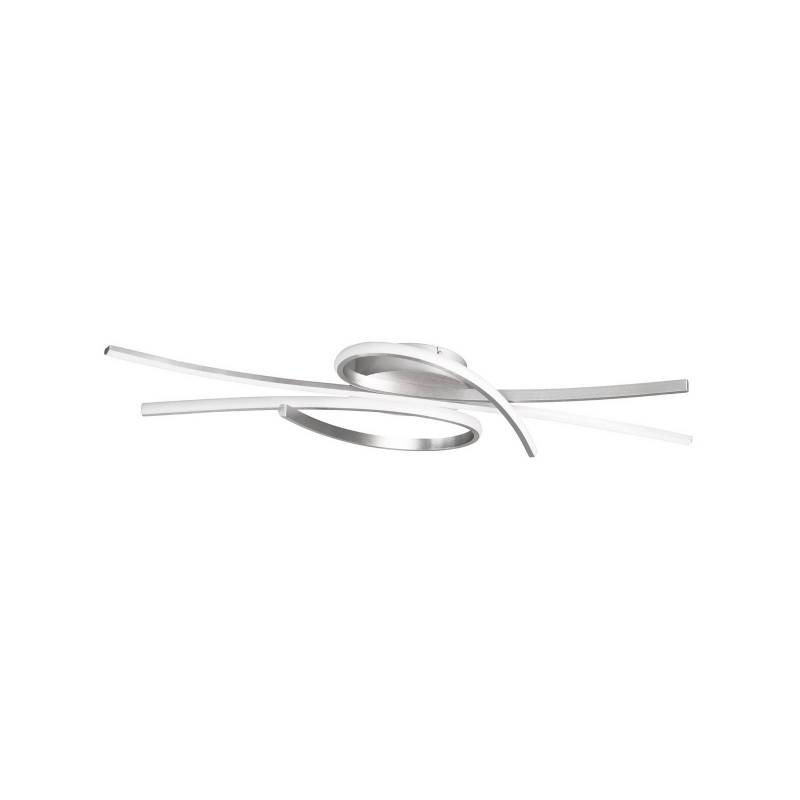 LED-Deckenlampe Biba, nickelfarben, Länge 100 cm, Metall CCT von FISCHER & HONSEL