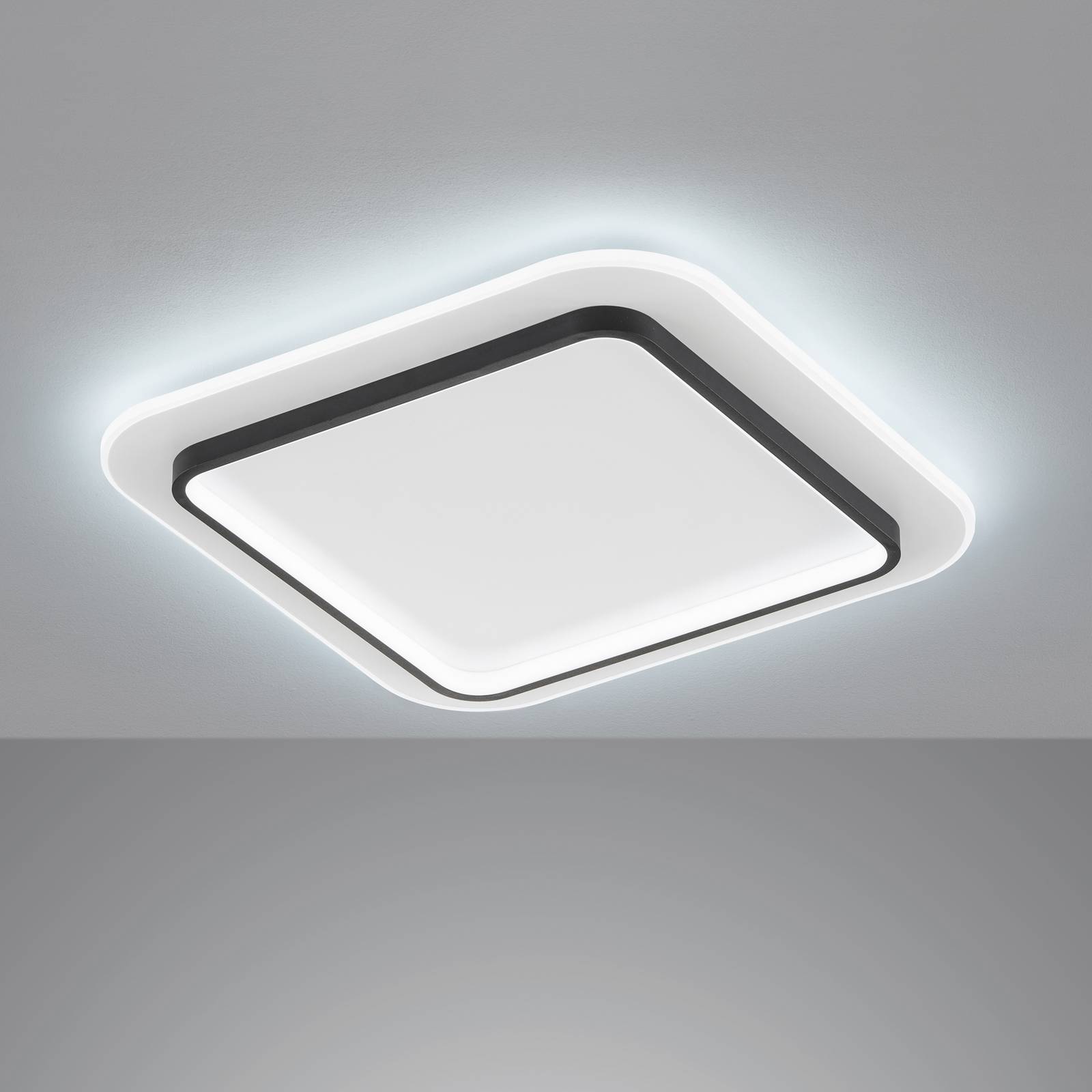 LED-Deckenleuchte Blithe, 50x50cm Quadrat von FISCHER & HONSEL