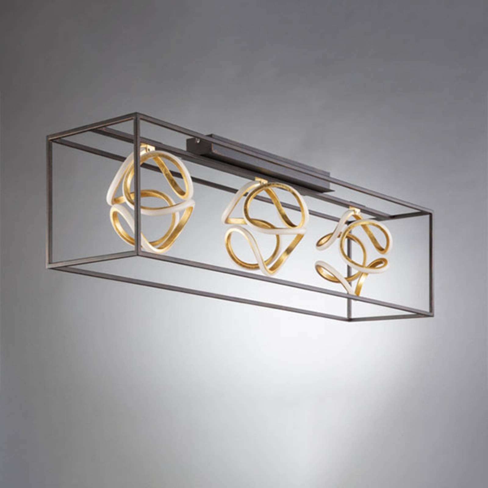LED-Deckenleuchte Gesa mit Metallkäfig LED-Deckenleuchte Gesa mit Metallkäfig von FISCHER & HONSEL