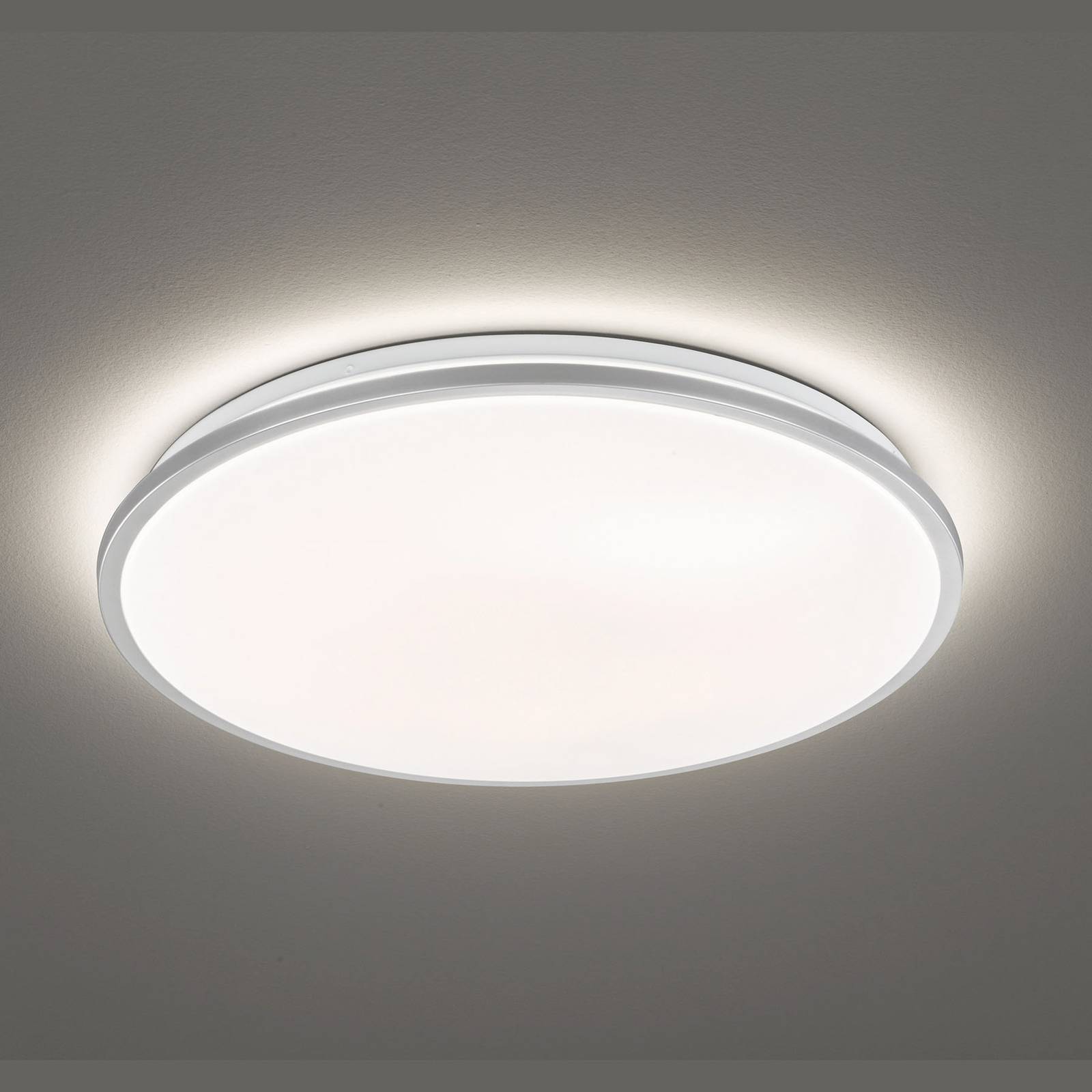 LED-Deckenleuchte Jaso, dimmbar, Ø 40 cm, silber von FISCHER & HONSEL