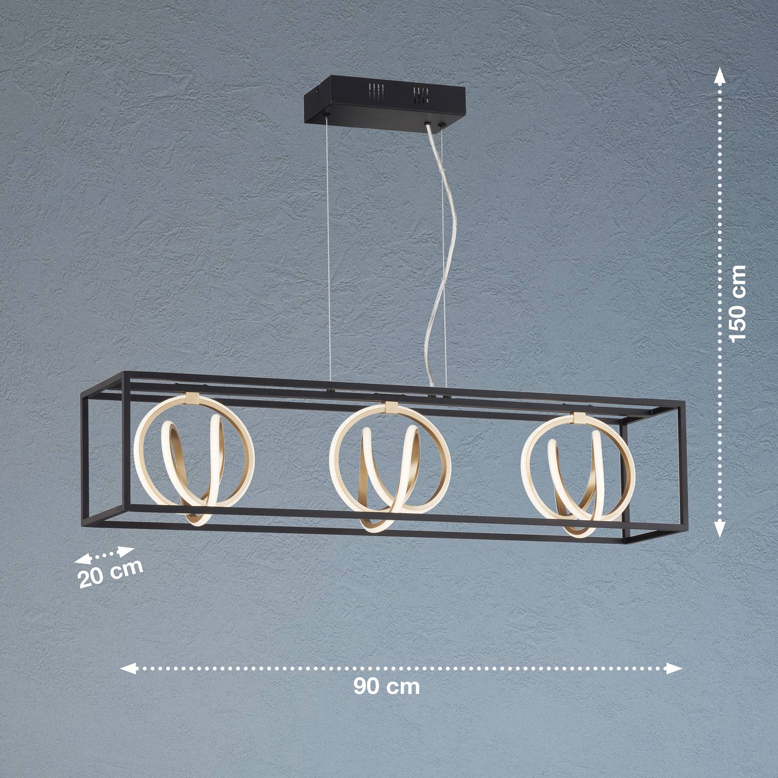 LED-Hängelampe Gisi, CCT dreiflammig von FISCHER & HONSEL