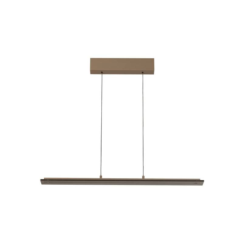 LED-Hängelampe Torvi, greige/rauchgrau, 88 cm, Metall/Glas LED-Hängelampe Torvi, greige/rauchgrau, 88 cm, Metall/Glas von FISCHER & HONSEL