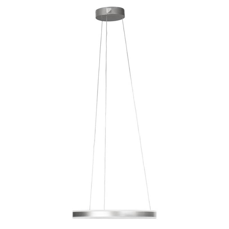 LED-Hängeleuchte Sirko, Ø 50 cm, nickelfarben, Metall, CCT von FISCHER & HONSEL