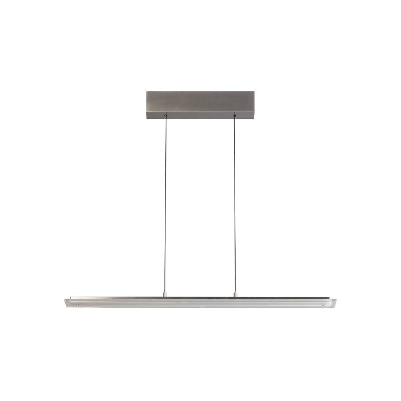 LED-Pendellampe Torvi, Länge 135 cm, nickelfarben/weiß, CCT von FISCHER & HONSEL
