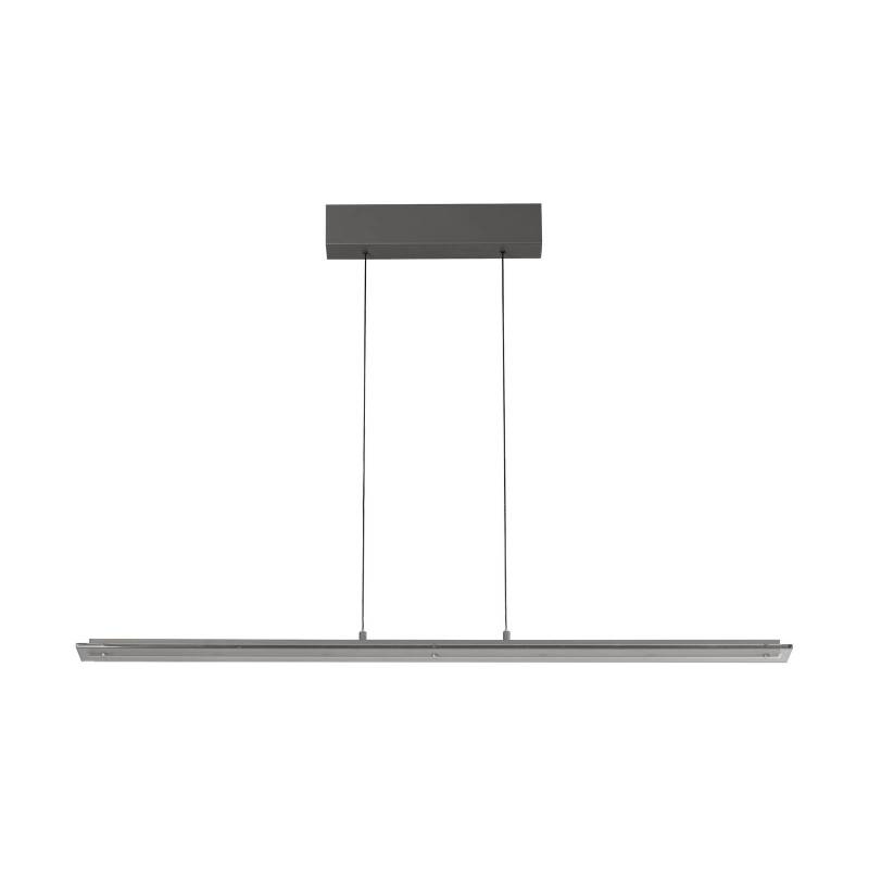 LED-Pendellampe Torvi, sandgrau/rauchgrau, Länge 115 cm, CCT von FISCHER & HONSEL