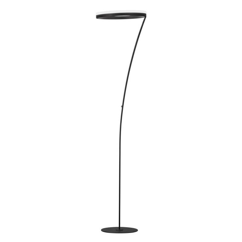 LED-Stehleuchte Sirko, sandschwarz, Höhe 177 cm, Metall, CCT von FISCHER & HONSEL