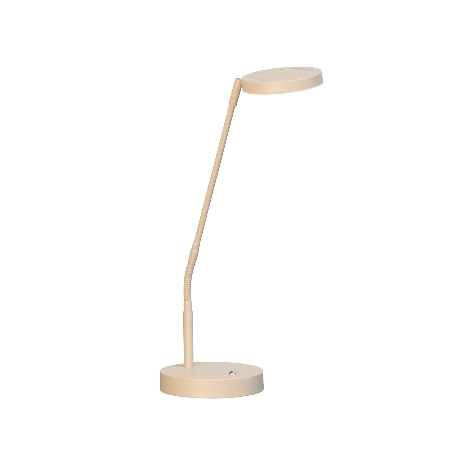 LED-Tischlampe Sorento, Höhe 48 cm, sandfarben, Metall, CCT LED-Tischlampe Sorento, Höhe 48 cm, sandfarben, Metall, CCT von FISCHER & HONSEL