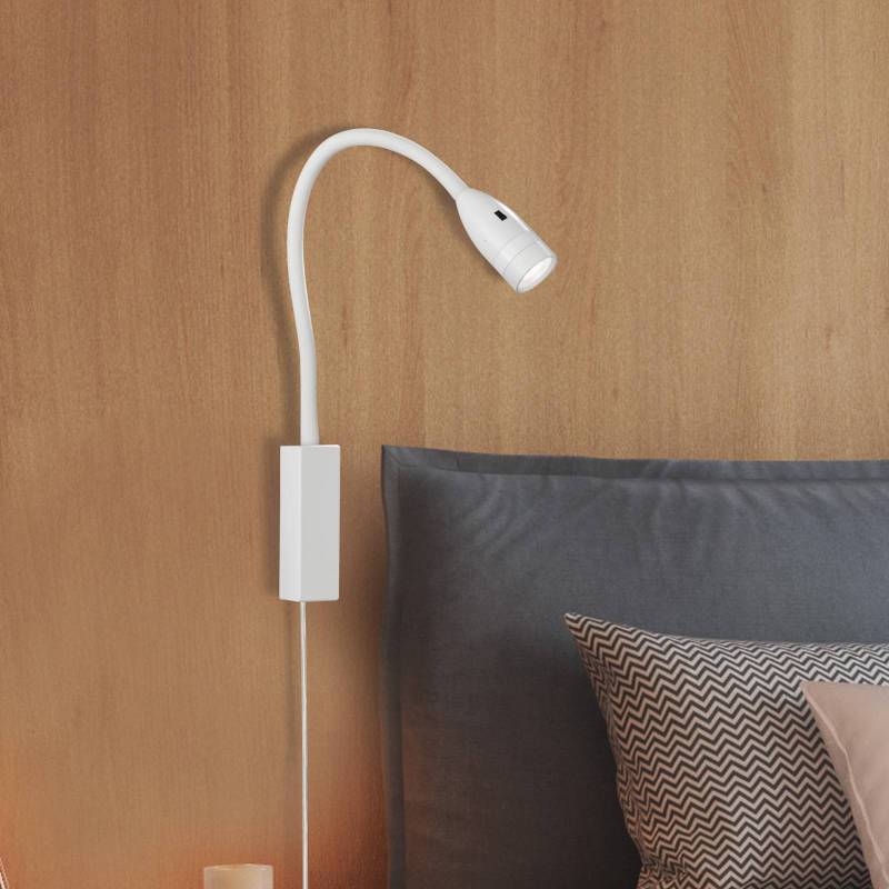LED-Wandleuchte Sten mit Gestensteuerung, weiß von FISCHER & HONSEL