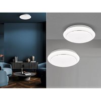 Fischer&honsel - led Deckenleuchten flach 2er set - runde Deckenlichter Weiß Ø38cm von FISCHER & HONSEL