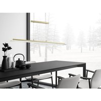 Led Pendelleuchte tenso Messing dimmbar & höhenverstellbar, Breite 100cm von FISCHER & HONSEL