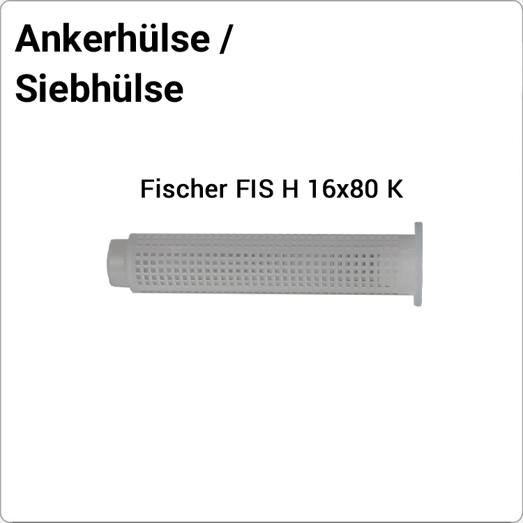 Injektions-Ankerhülse FISCHER FIS H 16x80K von FISCHER