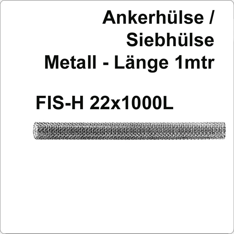 Injektions-Ankerhülse FISCHER Meterware 1mtr von FISCHER