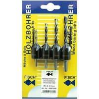 Fisch-tools - Holzspiralbohreraufstecksenker Set 4tlg. dm 3-6mm von FISCH-TOOLS