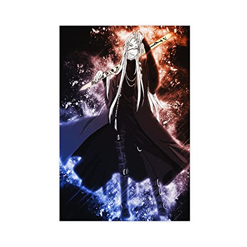 FISH DRAGATE Black Butler Anime Poster 35 Leinwand Poster Schlafzimmer Dekor Sport Landschaft Büro Zimmer Dekor Geschenk ohne Rahmen Stil 40 x 60 cm von FISH DRAGATE