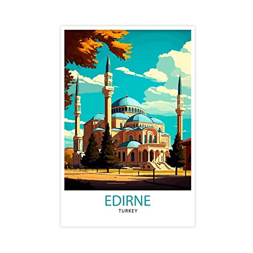 FISH DRAGATE Edirne Türkei Reise Landschaft Leinwand Poster für Wohnzimmer Büro Home Decor Moderne Wandkunst Geschenk Rahmen 60 x 90 cm von FISH DRAGATE