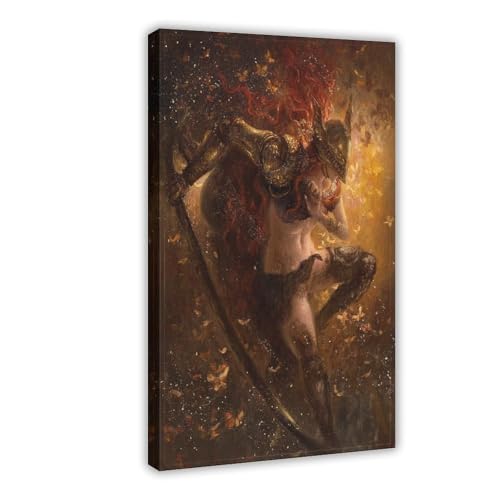 FISH DRAGATE Leinwandposter Elden Malenia, Klinge von Miquella, Schlafzimmerdekoration, Sportlandschaft, Büro, Raumdekoration, Geschenk, Rahmen-Stil, 40 x 60 cm FISH DRAGATE Leinwandposter Elden Malenia, Klinge von Miquella, Schlafzimmerdekoration, Sportlandschaft, Büro, Raumdekoration, Geschenk, Rahmen-Stil, 40 x 60 cm von FISH DRAGATE