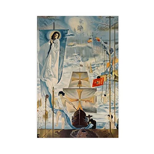 FISH DRAGATE Salvador Dali Malerei Poster 6 Leinwand Poster Wandkunst Dekor Druck Bild Gemälde für Wohnzimmer Schlafzimmer Dekoration Rahmen Stil 30 x 45 cm von FISH DRAGATE
