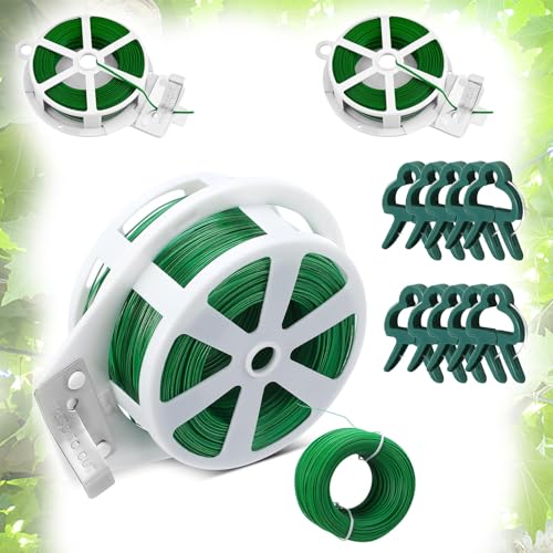 Fish DROPGATE 2 pcs pflanzendraht bindedraht 100m grün,gartendraht,blumendraht,20 pflanzenclips,pflanzenklammern,für Gartenarbeit, Haus und büro Pflanzen unterstützung Fish DROPGATE 2 pcs pflanzendraht bindedraht 100m grün,gartendraht,blumendraht,20 pflanzenclips,pflanzenklammern,für Gartenarbeit, Haus und büro Pflanzen unterstützung von FISH DRAGATE