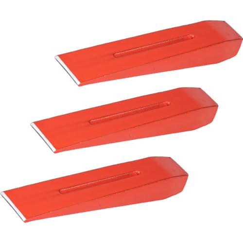FISHBULL Spaltkeil-Set 3 Stück 2 kg 220 mm - Fällkeil für Holz aus Stahl von FISHBULL