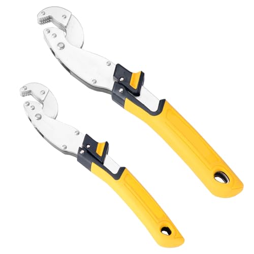 FISHTEC Einstellbare Multifunktions - Maulschlüssel - Universal-Schlüsselset - 2 Stück - Selbsteinstellend - Universalmutterschlüssel - Multifunktionsschlüssel 13-24mm / 10-19 mm von Fishtec