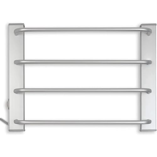 Fishtec - Trockner Elektrisches Handtuch Wandmontage 60W - Ohne Thermostat - Handtuchhalter Badezimmer - Beheizte Garderobe 4 Bar - 50 cm - Gebürstetes Aluminium - Zusatzheizung - Schlichtes Design von Fishtec