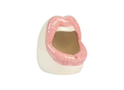 FISURA - Aschenbecher lustig. Original tragbarer Aschenbecher. Aschenbecher Keramikfür draußen oder drinnen. Maße: 13x8x5 Zentimeter. (Rosa) von FISURA