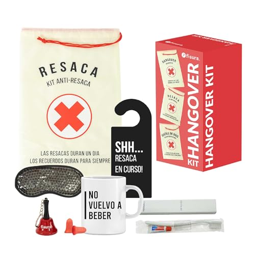 FISURA - Kater-Kit Lustige hochzeitsgeschenk. Geschenkset für Männer und Frauen. Party-Geschenk. Lustiges Geschenk für Freunde.8 Produkte (Spanisch) von FISURA