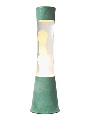 FISURA - Lavalampe Jade. jadegrüner Sockel, transparente Flüssigkeit und weiße Lava. Lavalampe mit Ersatzbirne. Maße: 11 x 11 x 39,5 Zentimeter FISURA - Lavalampe Jade. jadegrüner Sockel, transparente Flüssigkeit und weiße Lava. Lavalampe mit Ersatzbirne. Maße: 11 x 11 x 39,5 Zentimeter von FISURA
