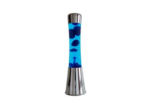 FISURA - Lavalampe blaue. Verchromte silberne Basis, blaue Flüssigkeit und blaue Lava. Lavalampe mit Ersatzbirne. Maße: 11 x 11 x 39,5 Zentimeter. FISURA - Lavalampe blaue. Verchromte silberne Basis, blaue Flüssigkeit und blaue Lava. Lavalampe mit Ersatzbirne. Maße: 11 x 11 x 39,5 Zentimeter. von FISURA