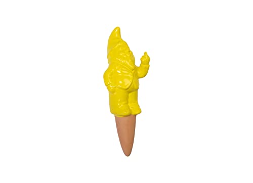 FISURA - Selbstbewässerung für originelle Pflanzen, automatische Bewässerung mit lustiger Form, Gießkanne für Zimmerpflanzen, Fassungsvermögen 100 ml, Material: Terracotta (Gelb) von FISURA