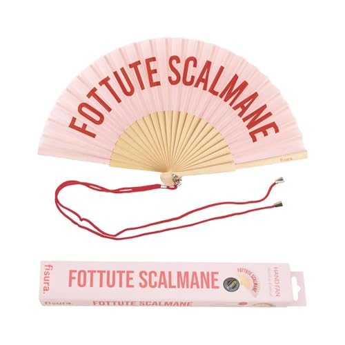 Fisura – Origineller Handfächer mit der Botschaft F*ttute scalme. Moderner und lustiger Holzfächer. Rosa Fächer. Fächer mit Fächerhalter. Maße: 42,5 x 23 cm. Fisura – Origineller Handfächer mit der Botschaft F*ttute scalme. Moderner und lustiger Holzfächer. Rosa Fächer. Fächer mit Fächerhalter. Maße: 42,5 x 23 cm. von FISURA