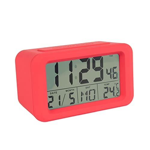 FISURA - Roter Digitaler Wecker mit LED-Licht. Wecker mit Datums- und Temperaturanzeige. 2 Alarme. Schlummertaste. Wecker digital mit Batterie 2 AAA-Batterien. 12x5,5x7 FISURA - Roter Digitaler Wecker mit LED-Licht. Wecker mit Datums- und Temperaturanzeige. 2 Alarme. Schlummertaste. Wecker digital mit Batterie 2 AAA-Batterien. 12x5,5x7 von FISURA
