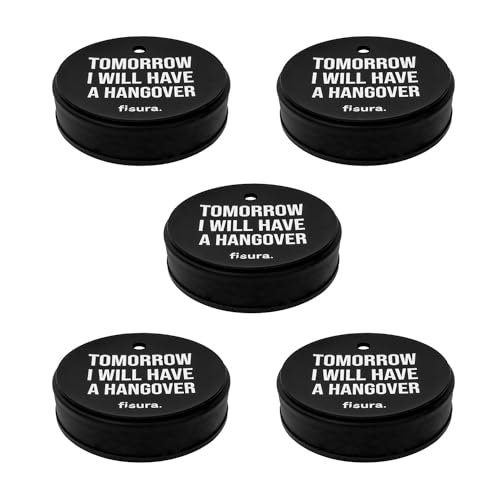 Fisura – Anti-Drogen-Getränkedeckel "I will have a hangover" 5 stück. Originaler blauer Getränkeschutz. Wiederverwendbare Getränkeabdeckung. Auslaufsicherer Schutz aus Silikon. 5 stück Fisura – Anti-Drogen-Getränkedeckel "I will have a hangover" 5 stück. Originaler blauer Getränkeschutz. Wiederverwendbare Getränkeabdeckung. Auslaufsicherer Schutz aus Silikon. 5 stück von FISURA