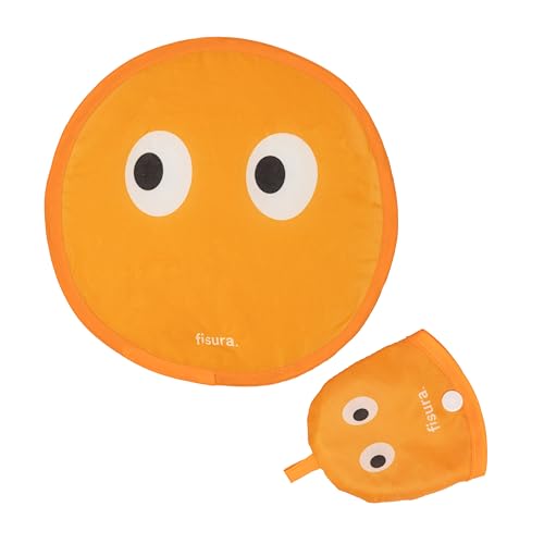 Fisura Faltbarer runder Handfächer Augen, Original-Frisbee, Orange, lustig, 20 cm, 1 Stück, 1 x Augen, One size Fisura Faltbarer runder Handfächer Augen, Original-Frisbee, Orange, lustig, 20 cm, 1 Stück, 1 x Augen, One size von FISURA
