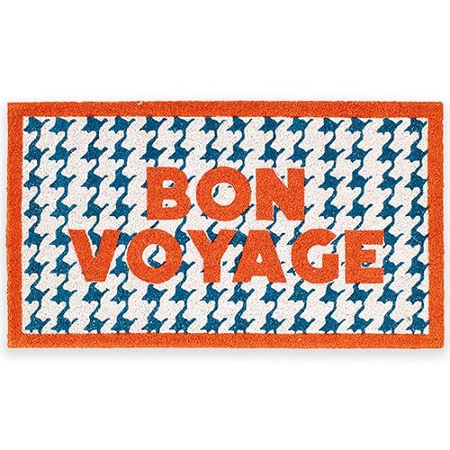 Fisura – Fußmatte “Bon Voyage” aus Kokosnuss mit Rutschfester PVC-Basis. Handbemalte Innenmatte in Blau. Türmatte mit lustigem Spruch. 70 cms x 40 cms. Fisura – Fußmatte “Bon Voyage” aus Kokosnuss mit Rutschfester PVC-Basis. Handbemalte Innenmatte in Blau. Türmatte mit lustigem Spruch. 70 cms x 40 cms. von FISURA