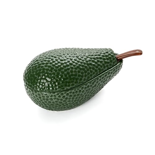 Fisura - Guacamole-Schale mit Löffel. Originelle Schale in Form einer Avocado. Guacamole-Schale aus Porzellan. Grüne Vorspeisenschale. 18 zentimeter x 10 zentimeter. Fisura - Guacamole-Schale mit Löffel. Originelle Schale in Form einer Avocado. Guacamole-Schale aus Porzellan. Grüne Vorspeisenschale. 18 zentimeter x 10 zentimeter. von FISURA