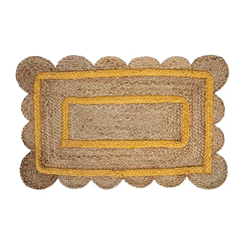 Fisura – Juteteppich 70 x 45 cm. Türmatte mit modernem Design. Fußmatte für Innen- und Außenbereich. Moderne originelle Fußmatte. Gelber Jutefußabtreter. Fisura – Juteteppich 70 x 45 cm. Türmatte mit modernem Design. Fußmatte für Innen- und Außenbereich. Moderne originelle Fußmatte. Gelber Jutefußabtreter. von FISURA