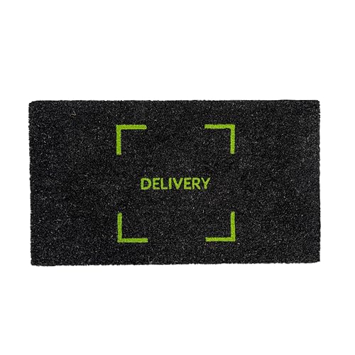 Fisura – Original Fußmatte Delivery aus Kokosnuss mit Rutschfester PVC-Rückseite. Eingangsmatte für zu Hause. Fußabtreter in Schwarz und Grün. Handbemalt. Maße: 70 cm x 40 cm. Fisura – Original Fußmatte Delivery aus Kokosnuss mit Rutschfester PVC-Rückseite. Eingangsmatte für zu Hause. Fußabtreter in Schwarz und Grün. Handbemalt. Maße: 70 cm x 40 cm. von FISURA